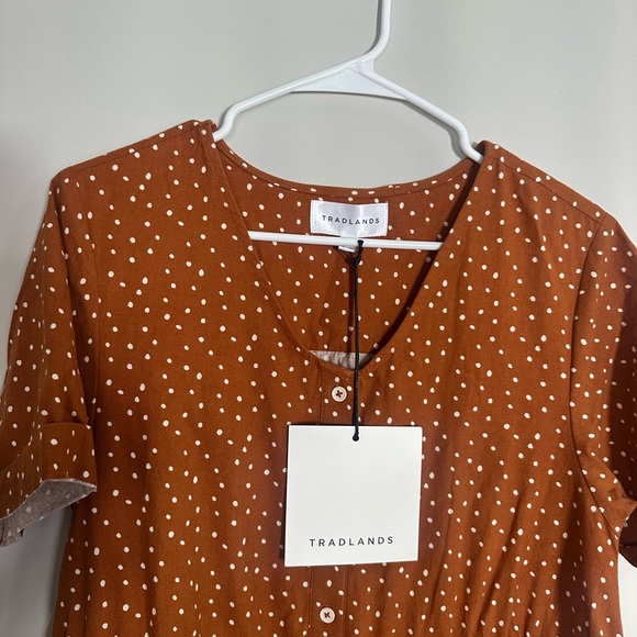 Tradlands Nell Midi Dress in Sierra Dot - Picture 5 of 5